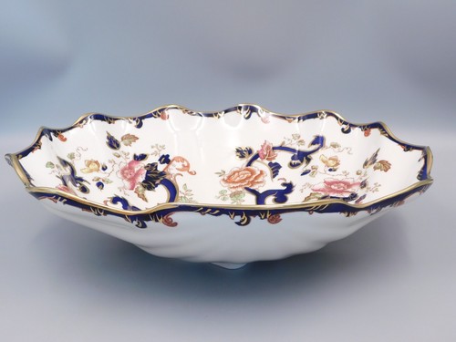 HUGE MASONS BLUE MANDALAY 16 1/2", 42cm SHELL DISH. - Picture 3 of 4