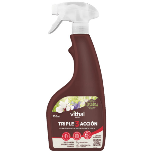 TRIPLE ACCIÓN LU ECO 750 ml VITHAL - INSECTICIDA, ACARIOCIDA Y FUNGICIDA