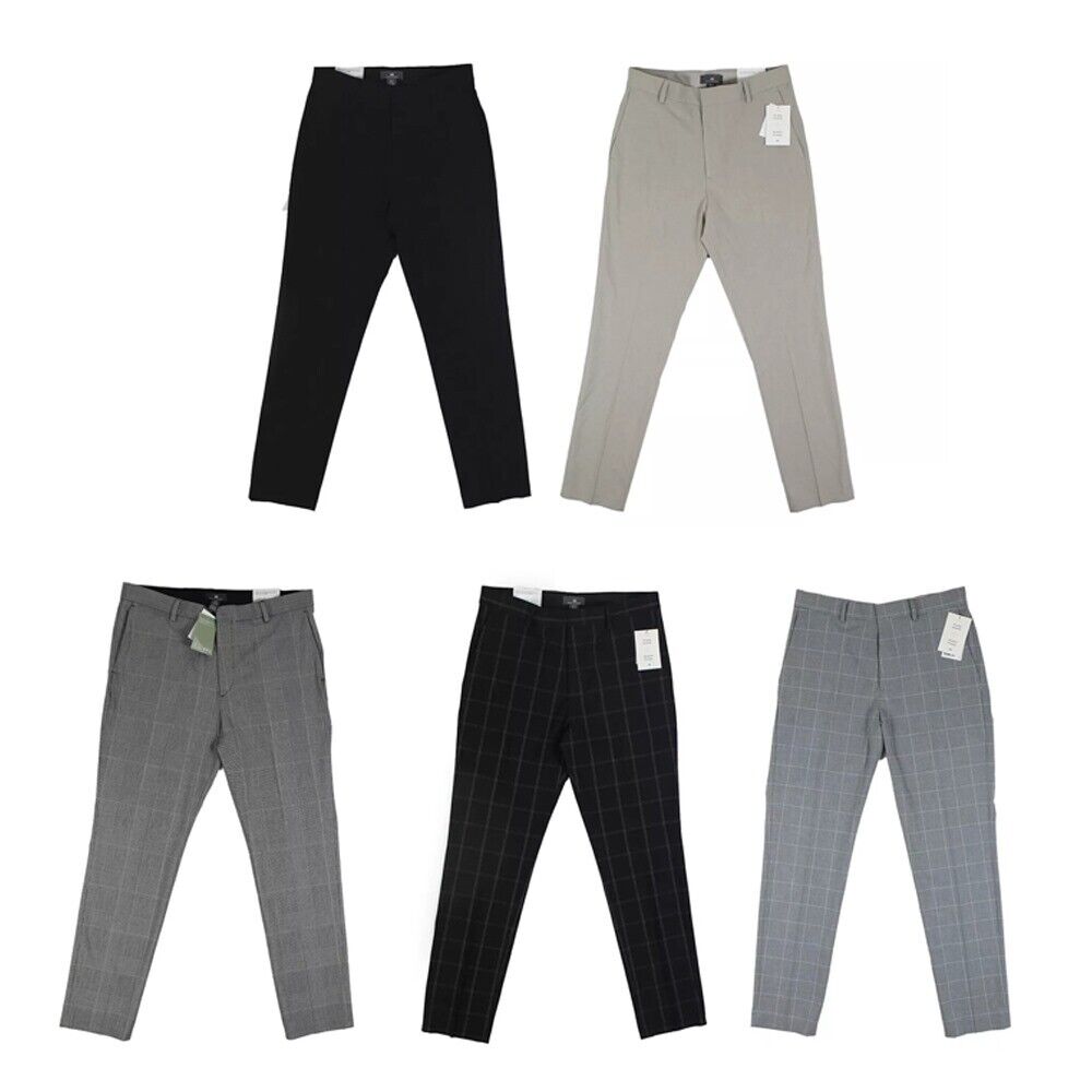 H&M Men's Slim Fit Checkered Stylish and Stretchable Pants H&M Men's Slim Fit Checkered Stylish and Stretchable Pants
