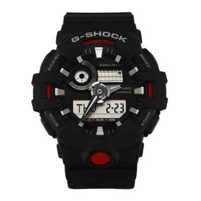 CASIO Unisex Wrist Watch GA-700-1A | Sporty Style, Analog-Digital Display, Resin