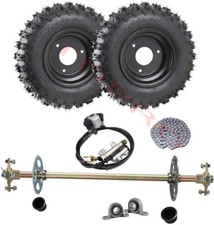 29" Go Kart Rear Axle Kit w/ Brake Assembly  6" Wheels for ATV Quad Buggy Golf