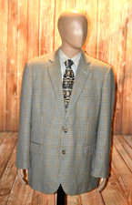 Brooks Brothers Men 1818 Madison Multicolored Check Sports Coat Sz 46L
