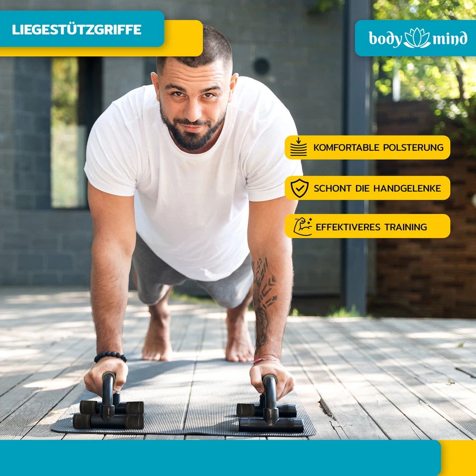 Push-Up Liegestütz-Griffe Trainings-Griffe Fitness-Rack für Ganzkörper-Training - Bild 2 von 4