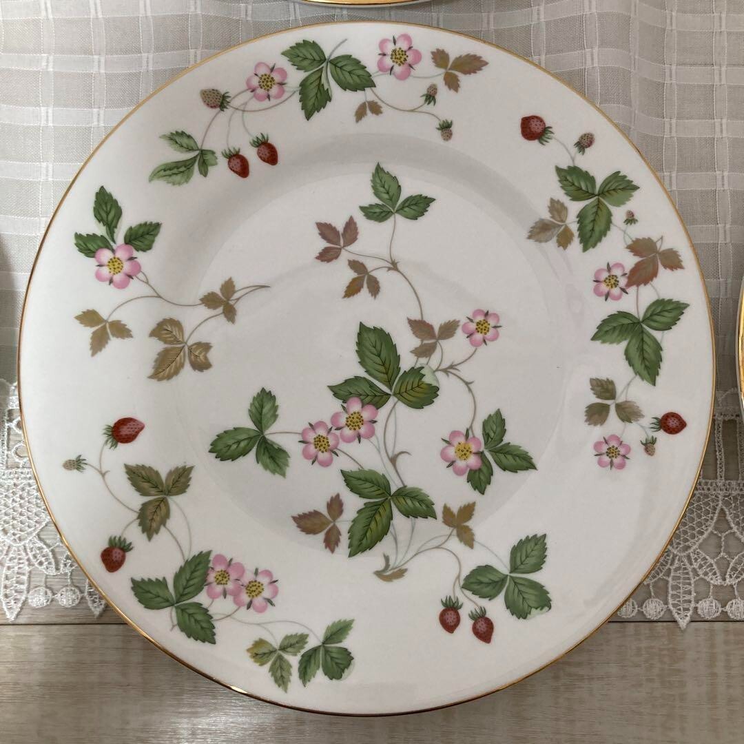 Wild Strawberry ケーキ皿 20.5㎝5枚セット wild strawberry