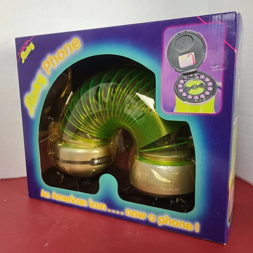 Slinky Phone Neon Glowing Landline Vintage Telephone NEW in Box 1999 - Picture 12 of 12