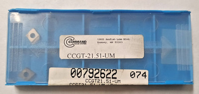 Command CCGT-21.51 UM URMA/CMND Cermet Boring Inserts 5 Pcs