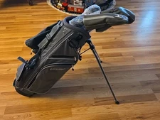  PowerBilt Silver Junior Golf Set Driver Hybrid Iron Wedge Putter Bag LH