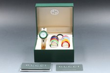 [Near MINT w/ Box] Gucci Change 12 Bezel Silver 11/12.2L 26mm Qz Women's Watch
