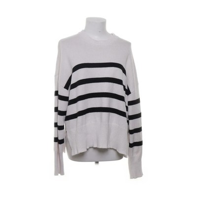 Reserved, Strickpullover, Größe: S, Weiß/Schwarz, Streifen, Feinstrick #Saq