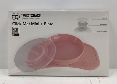 TwistShake Click-Mat Mini With Plate Pink New In Box