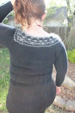 BEAUTIFUL fuzzy fluffy busty 40 angora Christmas Party sweater by Garnet Hill 