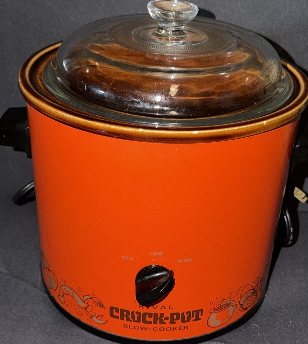 Rival Crock Pot Slow Cooker 1970’s Era Vintage Wired As Is Tested Works Great US