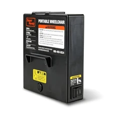 SuperHandy Extended-Life Wheelchair Battery 24V 6Ah Lithium GUT163 - Black