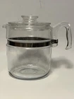 Vintage Pyrex 7759-B Flameware Glass Percolator Coffee Pot W Lid Only 9 Cup READ