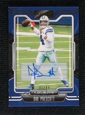 2021 Panini Playbook Gold Signatures 1/49 Dak Prescott #22 Auto 9su