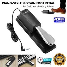 Sustain Pedal Foot Piano Damper Universal For Yamaha Casio Roland Korg Keyboard