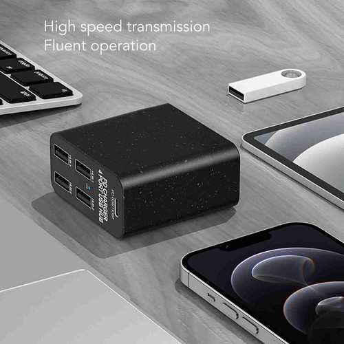 Stacja ładująca typu C PD65W 5 portów Desktop USB Ładowarka Głowica ładująca US Plu FY - Zdjęcie 16 z 24