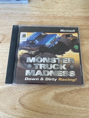 Vintage Computer PC Game Monster Truck Madness Down & Dirty Microsoft 1996 VG
