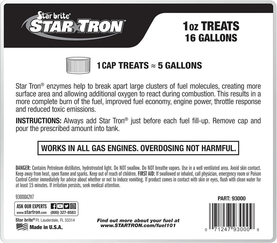 Star Tron Enzyme Fuel Additive - 2- Stabilizer - Image 4 of 4