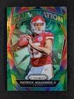 2017 Panini Prizm PATRICK MAHOMES II RC Green SSP Super Rare Illumination #3