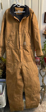 Carhartt Insulated Quilted Duck Canvas Coveralls Size XXL Style 104396