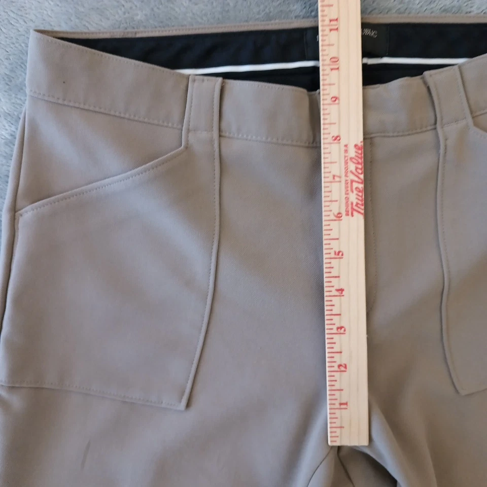 Banana Republic Logan 裤子女式 8 码灰色口袋 32x28.5 中腰 — 第 3/4 张图片