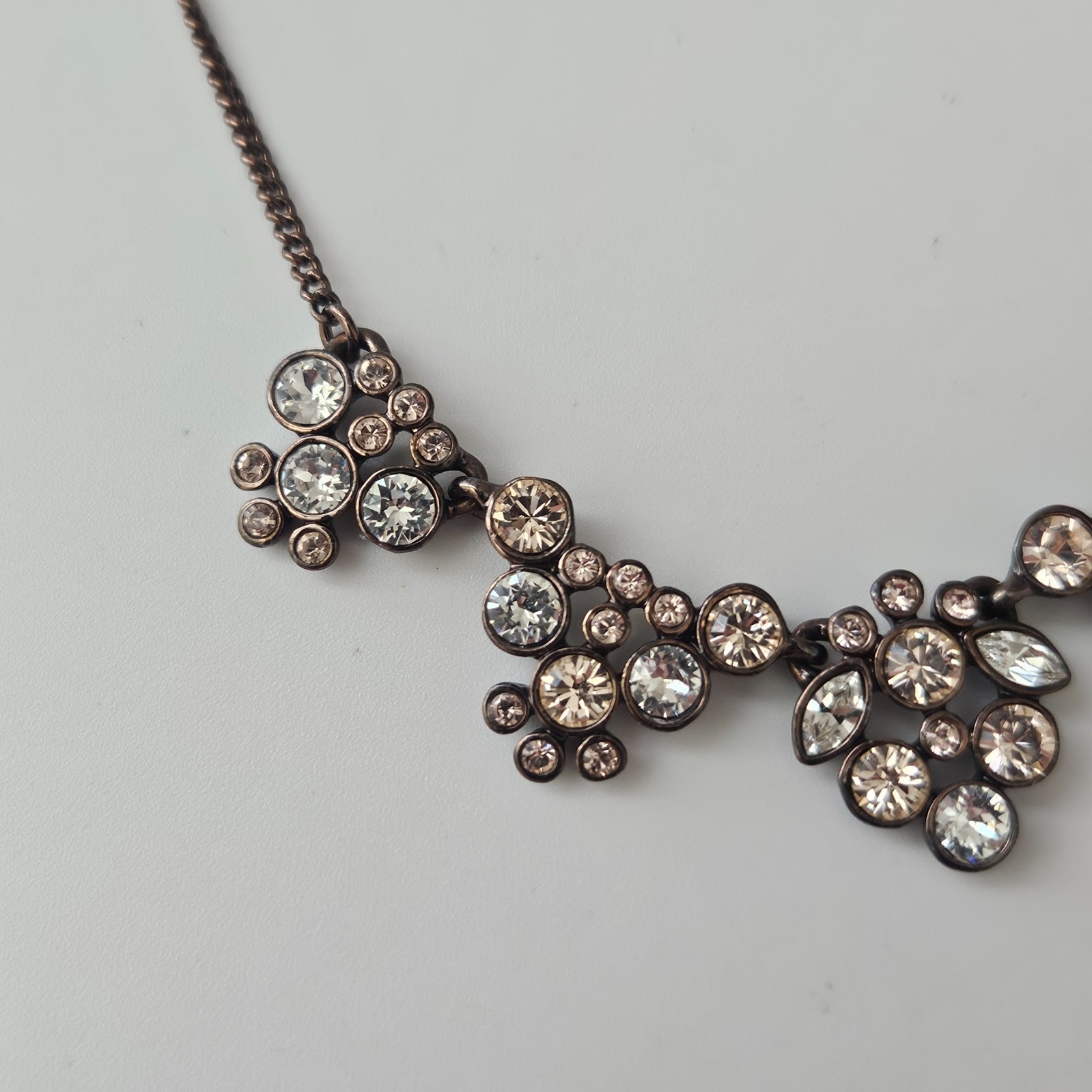 Givenchy Pink White Crystal Statement Necklace Ex… - image 6