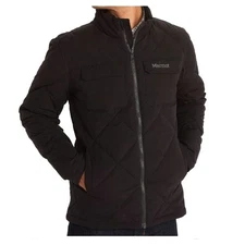 Marmot Men's Burdell Insulated 600 FP Down Jacket Water Resistant Black Size M 