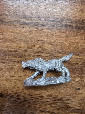 Vintage Ral Partha Wolf RPG Miniatures Pewter 1991