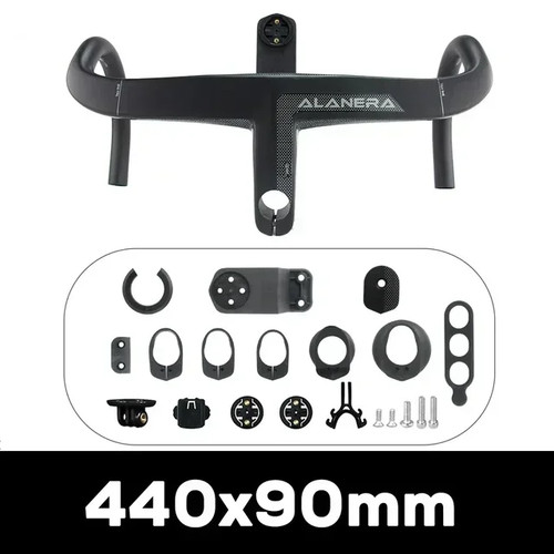 380-440mm Carbon Road Internal Wiring Integrated Handlebar with Comput Holder - Picture 7 of 42