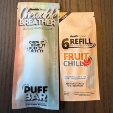 Health Chews Chewable Breather Stick 6 Refill Cores Aromatherapy Chew Sticks
