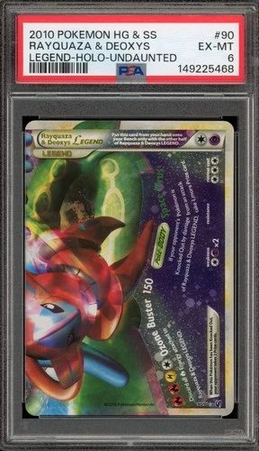 Pokemon Rayquaza & Deoxys Legend Bottom Undaunted Holo Ultra Rare #89 PSA 6