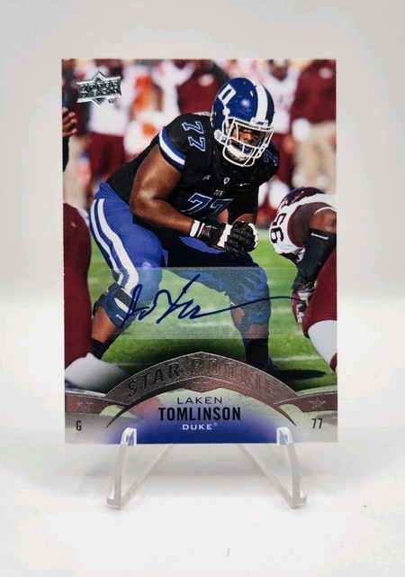 2015 Upper Deck Star Rookie Laken Tomlinson #57 Auto RC