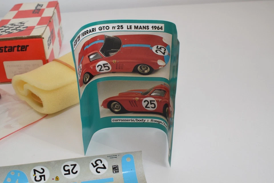 KIT AVVIAMENTO RESINA B84 1:43 FERRARI 250 GTO #25 LE MANS 1964 MIB - Immagine 2 di 4