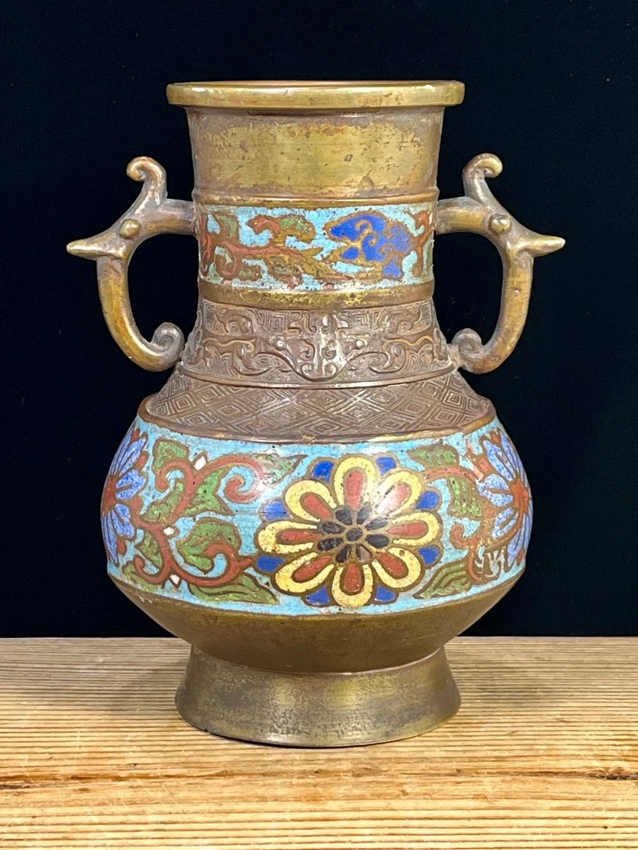 青铜日本花瓶1900-1940 | eBay