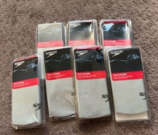 Speedo One Size Solid Silicone Head Cap Grey 7 Pack