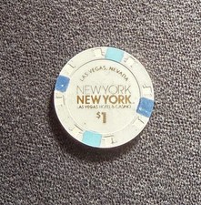 New York New York Casino * 1$ Poker Chip Jeton * Las Vegas * Strip * Boulevard