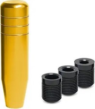 5" Gear Shifter Knob, Universal Aluminum Alloy Car Weighted Gear L Color: Gold