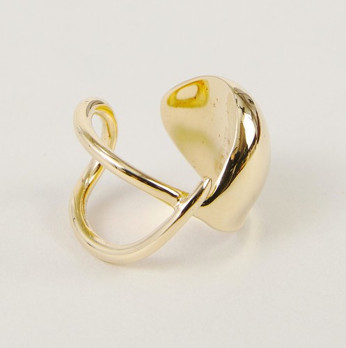 BOTTEGA VENETA Raise gold plated silver sculptural ring Size 15 IT / 7 US - Picture 3 of 13