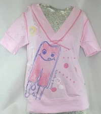 Womens Juniors David & Goliath Lickity Split Risque Short Sleeve V Neck Hoodie 