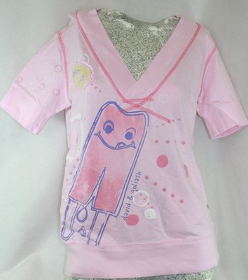Womens Juniors David & Goliath Lickity Split Risque Short Sleeve V Neck Hoodie 