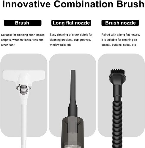 Stick Vacuum Cleaner, Powerful Suction 3-in-1 Small Handheld Vac with Filter - Picture 2 of 7