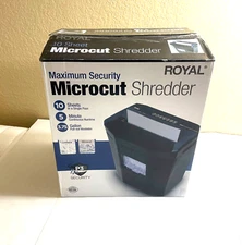 Royal Microcut Shredder 10 sheet Max security Black (1005MC)