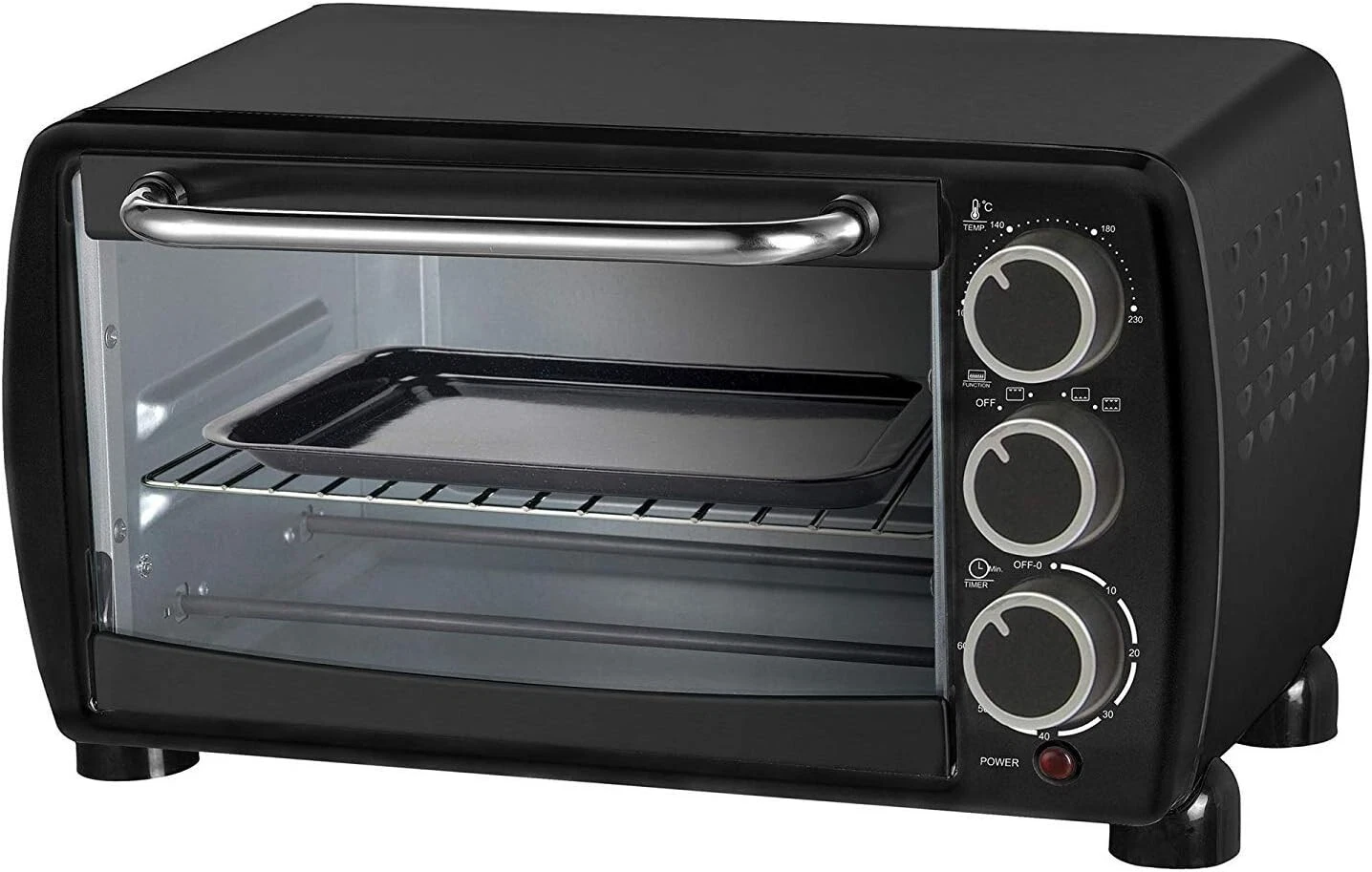 Low Wattage Mini Electric Oven - 1200W Multi Function Grill, Roast, Bake - NEW