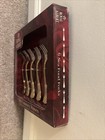 New NIB Royal Albert Old Country Roses 6 Cocktail Seafood Forks Stainless Steel — photo 3