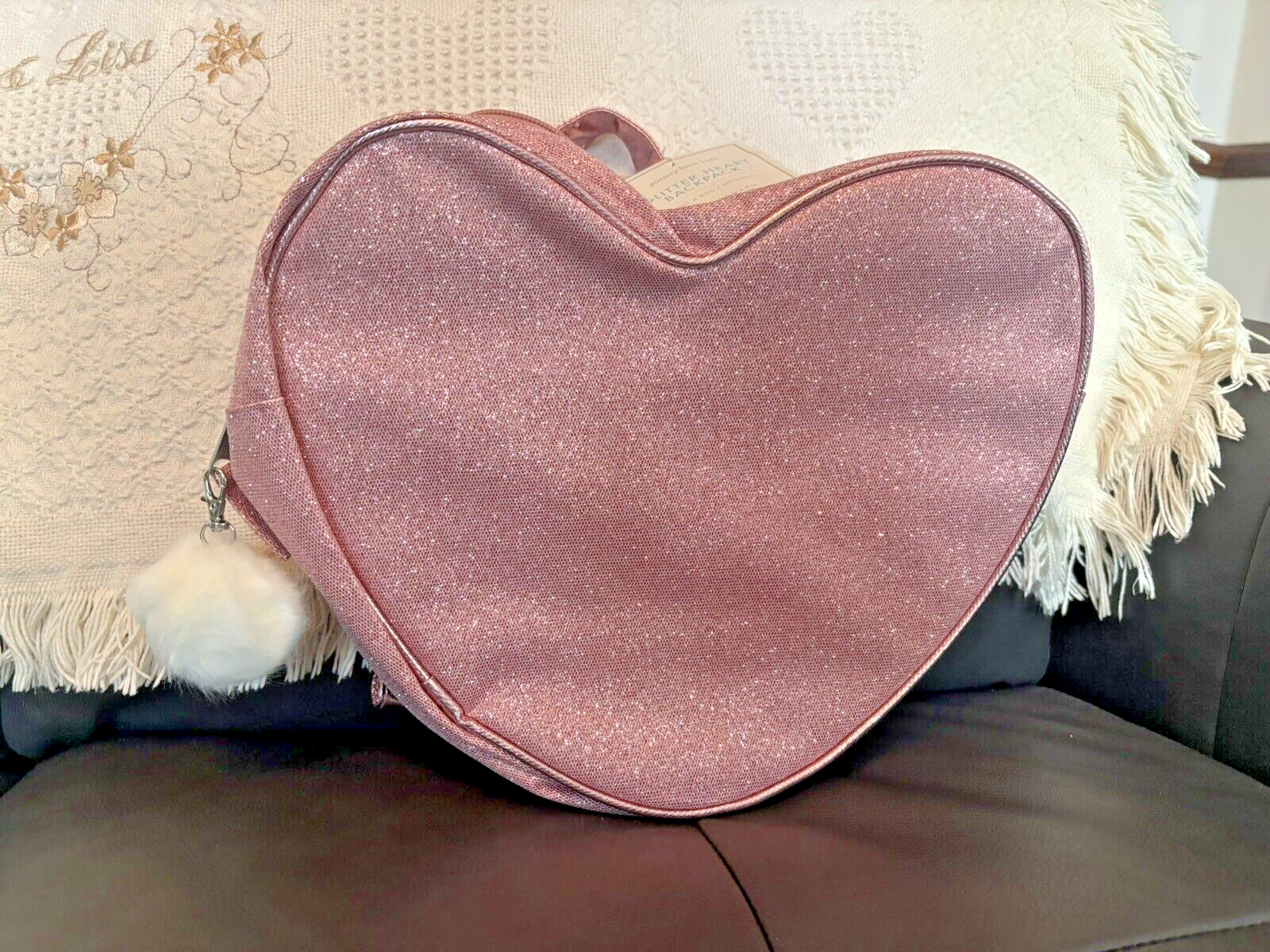 PONY Disney Scuola Ceramica Fienile Rosa Glitter Mini Zaino Pre K Borsa Bambina Principessa.