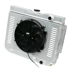 4 Row Radiator&Shroud+Fan For 1959~1965 Chevy Impala,El Camino,Bel Air,Biscayne