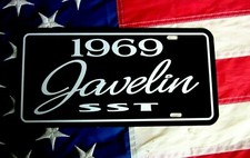 1969 Amc Javelin Sst License Plate Tag American Motors 69 Performance Car