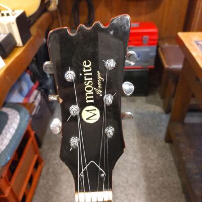 Mosrite Avenger SemiAcoustic Guitar Red Used Shipping From Japan