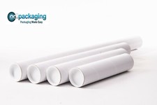 Coloured Strong Cardboard Postal Tubes A4 A3 A2 A1 with Plastic End Caps 